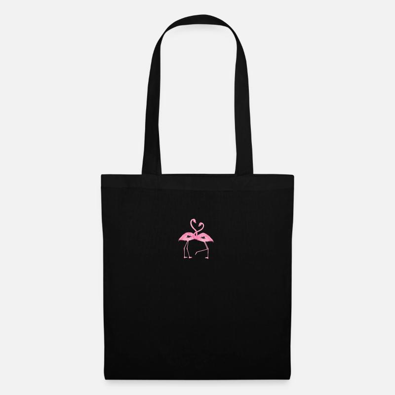 flamingo design - Tote Bag - black