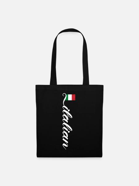 Italie - Sac en tissu - noir