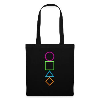 Neon Stack - Stoffbeutel - Schwarz - Vorne