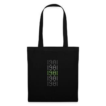 Style 1981 - Sac en tissu - noir - Devant