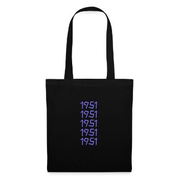 Soleil 1951 - Sac en tissu - noir - Devant