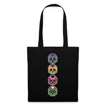 Happy and free The skulls players - Sac en tissu - noir - Devant