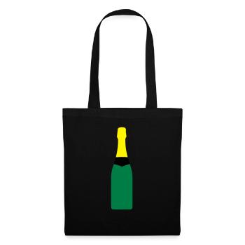 bottle - Tote Bag - black - Front