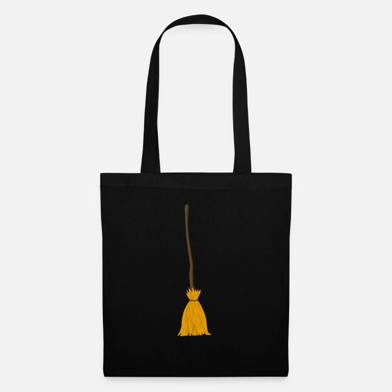 Hexen Besen - Halloween - Geschenk, Geschenkidee - Stoffbeutel - Schwarz