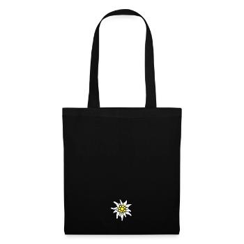 Idée cadeau Edelweiss Motive Bavarois - Sac en tissu - noir - Devant