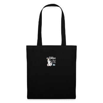 Clumsy Cat Kitty Kitten For Gawky Cat Lovers - Stoffbeutel - Schwarz - Vorne
