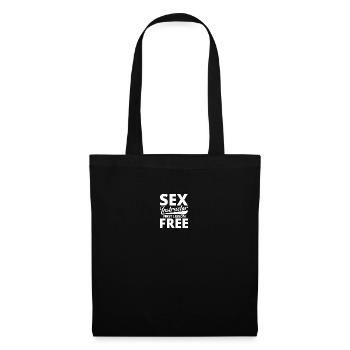 Sex Instructor Erste Lektion kostenlos - Stoffbeutel - Schwarz - Vorne