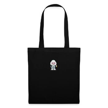 Gay Pride Flag Poodle Gift Dog LGBTQ LGBT Pride - Stoffbeutel - Schwarz - Vorne
