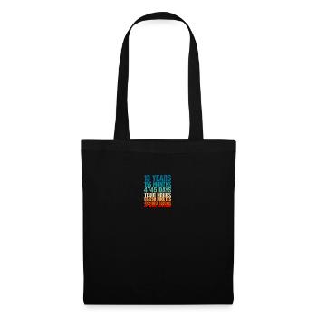 13 ans d'être génial 13e cadeau d'anniversaire 1er - Sac en tissu - noir - Devant
