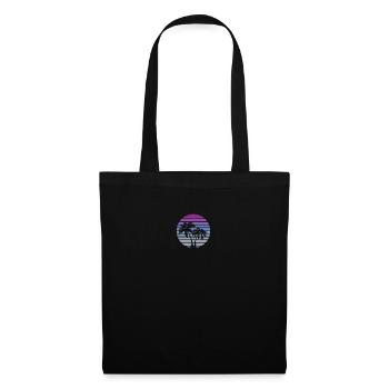 80s miami style beach palms - Tote Bag - black - Front