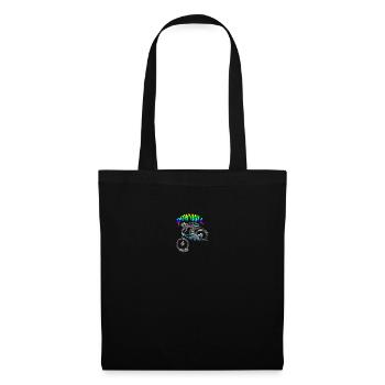 vtt mtb downhill - Sac en tissu - noir - Devant