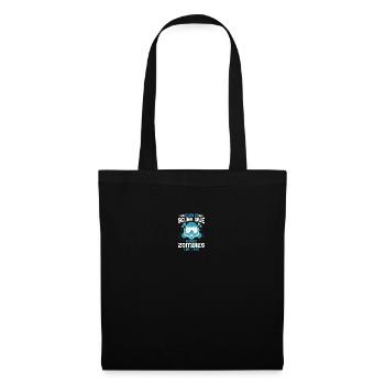 Diving Tshirt Design learn to scuba dive because - Tote Bag - black - Front