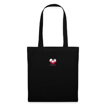 Polska - Dans mon cœur - Sac en tissu - noir - Devant