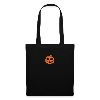 Citrouille d'Halloween effrayante - Sac en tissu - noir - Devant