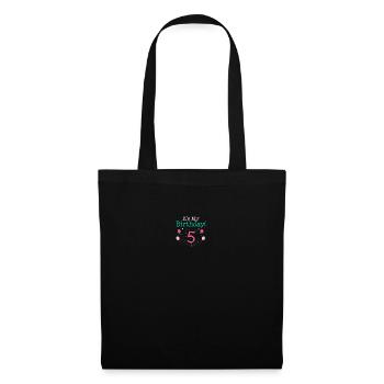 C'est mon 5ème cadeau d'anniversaire 5 ans Cadeaux cinquième B - Sac en tissu - noir - Devant