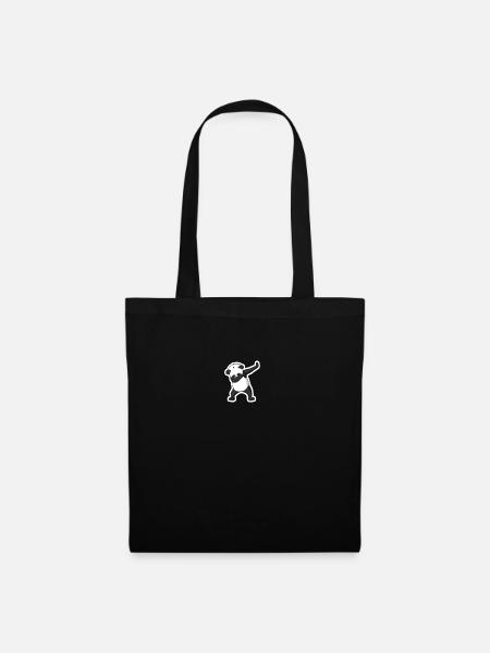 panda - Stoffbeutel - Schwarz