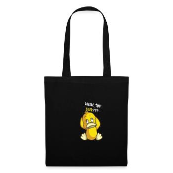 Qu’est-ce que le canard drôle et drôle cadeau - Sac en tissu - noir - Devant