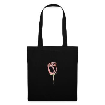 Merch Rose dorée - Sac en tissu - noir - Devant