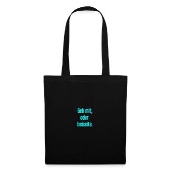 Walk with or aside - Tote Bag - black - Front