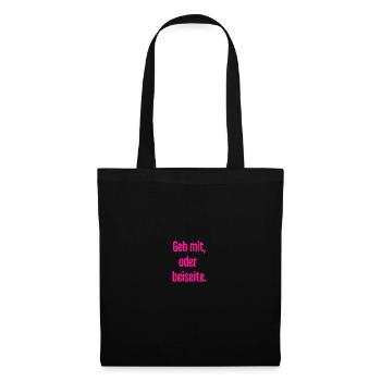 Walk with or aside - Tote Bag - black - Front