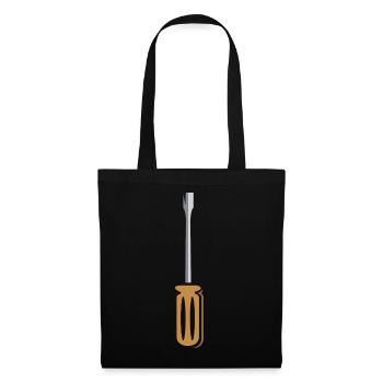 Conception d’outils de tournevis pour les artisans - Sac en tissu - noir - Devant