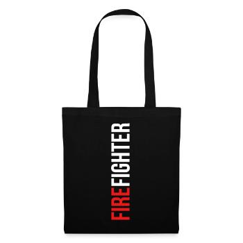 FIREFIGHTER / Feuerwehr - Stoffbeutel - Schwarz - Vorne