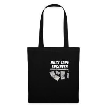 duct tape engineer - Stoffbeutel - Schwarz - Vorne