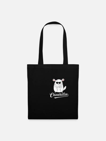Chinchilla - Stoffbeutel - Schwarz