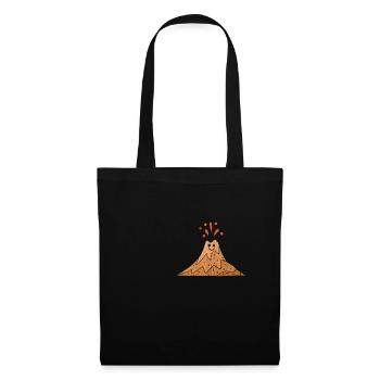 Cool volcan design - Sac en tissu - noir - Devant