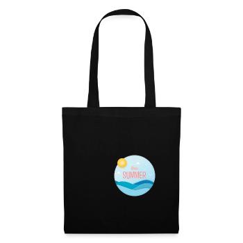 Bonjour été Bonjour été T-shirt imprimé - Sac en tissu - noir - Devant