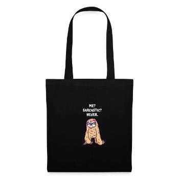 Je sarcastique jamais drôle humour -sarcasme ami - Sac en tissu - noir - Devant