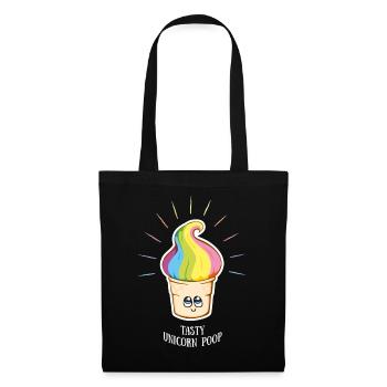 unicorn shirt, unicorn poop - Tote Bag - black - Front