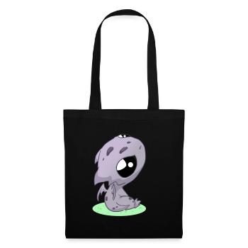 Dragon kawaii - Sac en tissu - noir - Devant