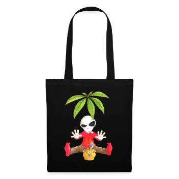 Alien de chanvre - Sac en tissu - noir - Devant