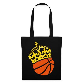 Basketball Krone Crown Couronne - Stoffbeutel - Schwarz - Vorne