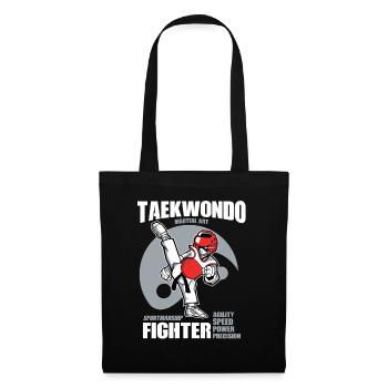 Taekwando Combattants - Sac en tissu - noir - Devant