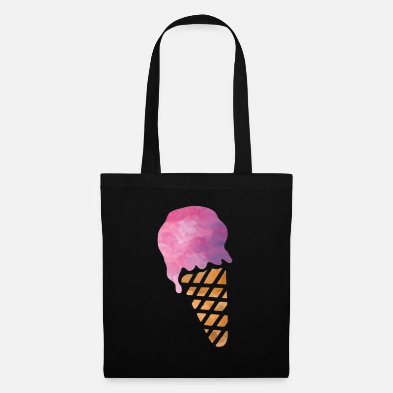 ice cream - Tote Bag - black