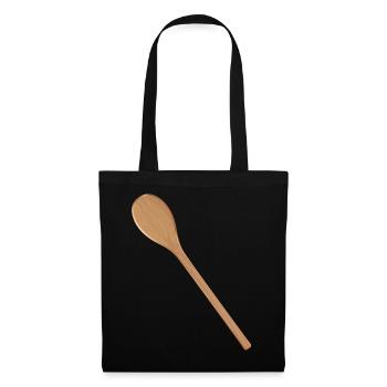 Wooden spoons Cooking spoons for your own texts and recipes - Tote Bag - black - Front