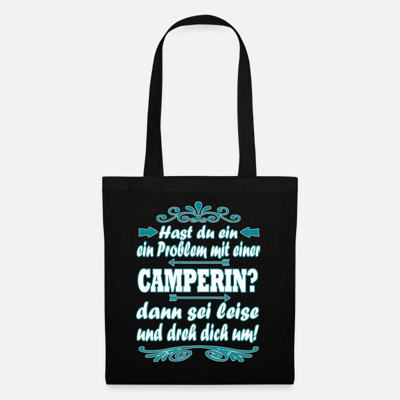 Campen - Stoffbeutel - Schwarz