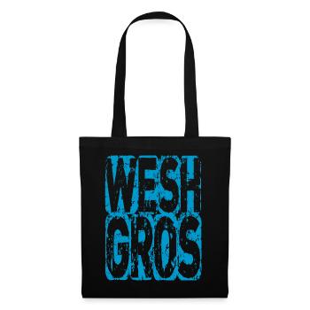 wesh gros expression des ados - Sac en tissu - noir - Devant
