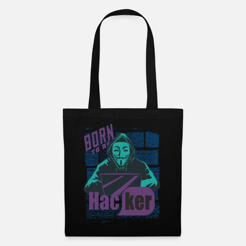 Hacker - Sac en tissu - noir
