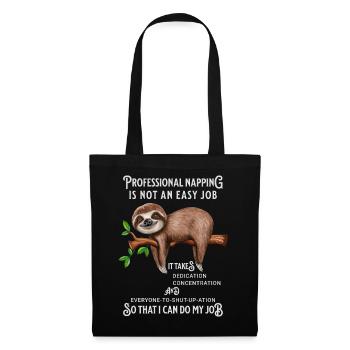 Cute Sloth Funny Saying Office Humor - Tote Bag - black - Front