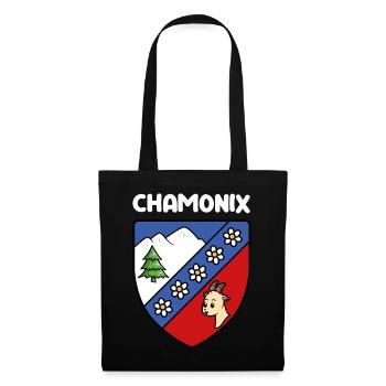 Flag Mignon Chamonix Mont Blanc Haute Savoie - Tote Bag - black - Front