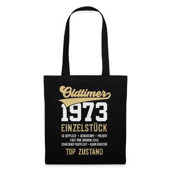 53. GEBURTSTAG OLDTIMER 1973 - Stoffbeutel - Schwarz - Vorne