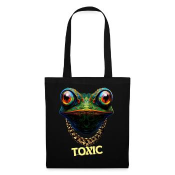 Cute toxic frog - Tote Bag - black - Front