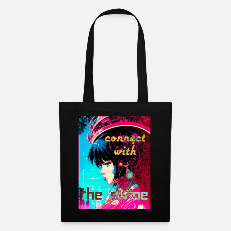 Connect With The Divine - Tote Bag - black