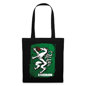 i love Steiermark Styria Österreich Austria - Stoffbeutel - Schwarz - Vorne