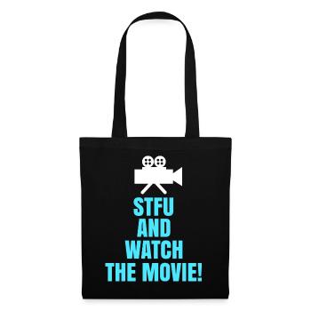 Films, Théâtre, Caméra, Déclaration, Soirée cinéma, Films - Sac en tissu - noir - Devant