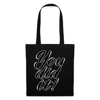 T-shirt avec slogan - Sac en tissu - noir - Devant
