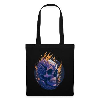Fire skull - Tote Bag - black - Front